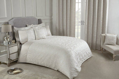 Harrow Duvet Set In Cream Beige from B&Q
