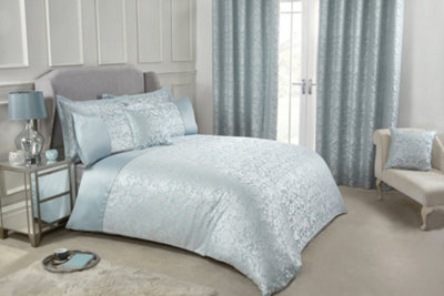 Harrow Duvet Set In Duck Egg Blue from B&Q