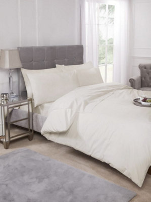 Percale Collection 180 Thread Count Percale Fitted Valance Sheet from B&Q