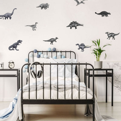 Stickerscape Dinosaur Stickaround Wall Sticker Pack Dinosaur Themed Wall Décor Self-Adhesive Cleanly Removable from B&Q
