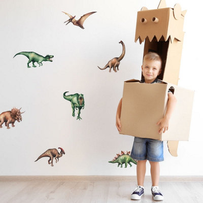 Stickerscape Jurassic Dinosaur Wall Stickers (4 Sheets) from B&Q