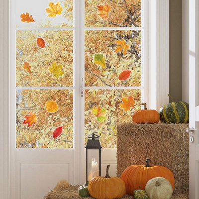 Stickerscape Autumnal Leaves Window Stickers from B&Q