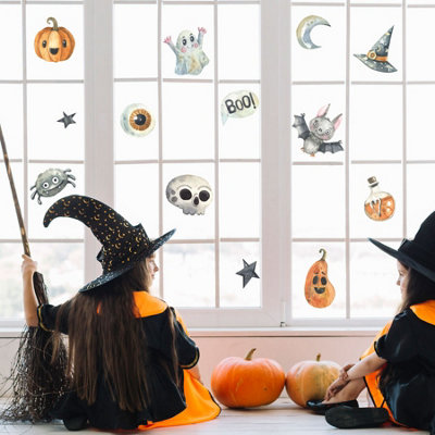Stickerscape Halloween Watercolour Window Stickers from B&Q