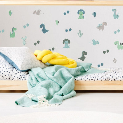Stickerscape Pastel Dinosaur Wall Sticker Pack Nursery Wall Décor from B&Q