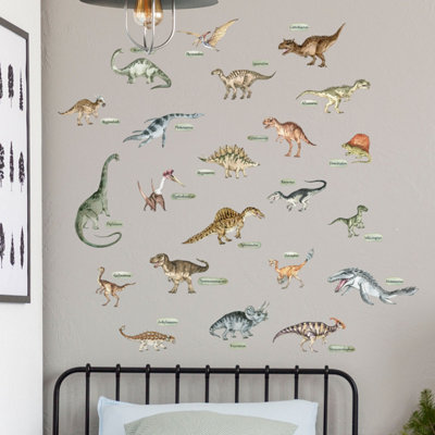 Stickerscape Named Dinosaurs Wall Sticker Pack from B&Q