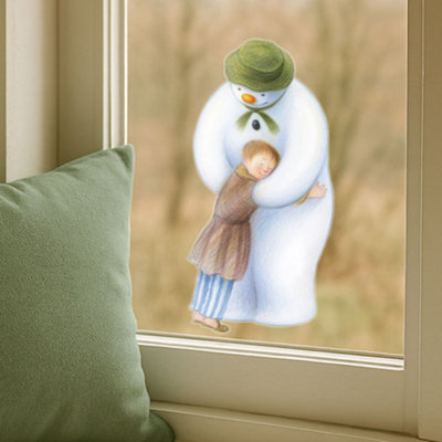 Stickerscape The Snowman And James Hug Window Sticker (Regular Size) Christmas Window Decoration Repositionable And Reusable Made In The Uk from B&Q