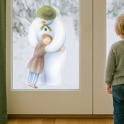 Stickerscape The Snowman And James Hug Window Sticker (Large Size) Christmas Window Decoration Repositionable And Reusable Made In The Uk from B&Q