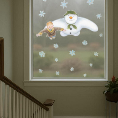 Stickerscape The Snowman And James Flying Window Sticker (Xl Size) Christmas Window Decoration Repositionable And Reusable Made In The Uk from B&Q