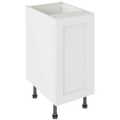 Kitchen Kit Base Unit 400mm W/ Shaker Cabinet DoorUltra Matt White from B&Q