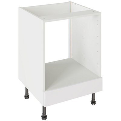 Kitchen Kit Oven Housing Base Unit 600mm W/ Shaker Cabinet DoorUltra Matt White from B&Q