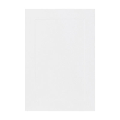 Kitchen Kit Shaker Sample Kitchen Unit Cabinet Door 396mmUltra Matt White from B&Q