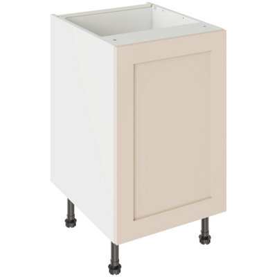 Kitchen Kit Base Unit 500mm W/ Shaker Cabinet DoorUltra Matt Cashmere from B&Q