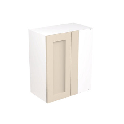 Kitchen Kit Wall Unit Blind Corner 600mm W/ Shaker Cabinet DoorUltra Matt Cashmere from B&Q