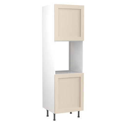 Kitchen Kit Single Oven Tall Housing Unit 600mm W/ Shaker Cabinet DoorUltra Matt Cashmere from B&Q