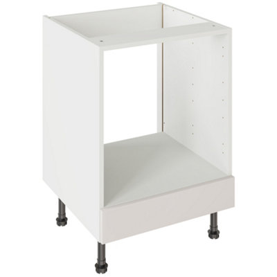 Kitchen Kit Oven Housing Base Unit 600mm W/ Shaker Cabinet DoorUltra Matt Light Grey from B&Q