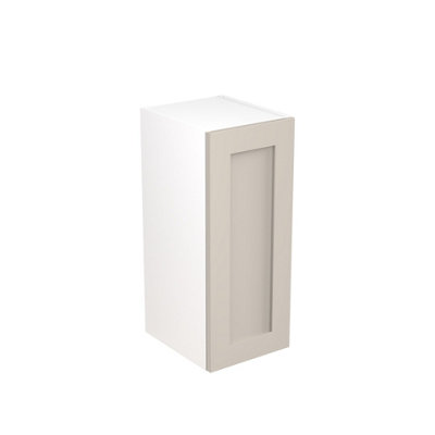 Kitchen Kit Wall Unit 300mm W/ Shaker Cabinet DoorUltra Matt Light Grey from B&Q