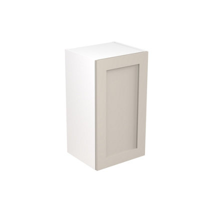 Kitchen Kit Wall Unit 400mm W/ Shaker Cabinet DoorUltra Matt Light Grey from B&Q