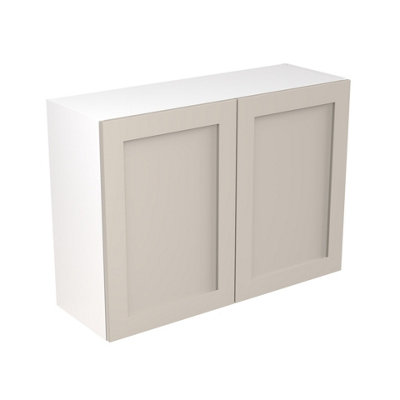 Kitchen Kit Shaker Wall Kitchen Cabinet 1000mm Matt Light Grey - Image 3