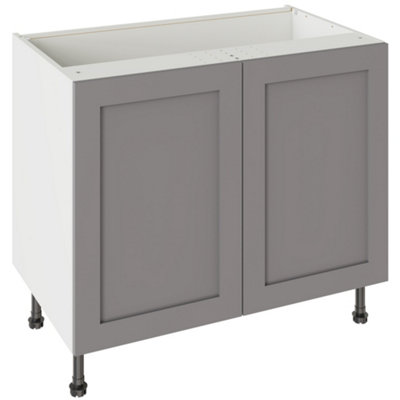Kitchen Kit Base Unit 1000mm W/ Shaker Cabinet DoorUltra Matt Dust Grey from B&Q