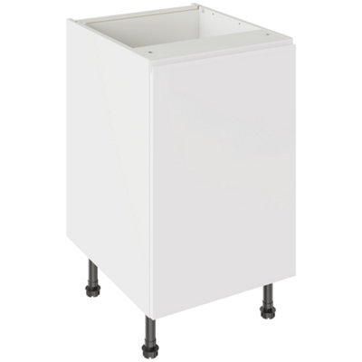 Kitchen Kit Base Unit 500Mm W/ J-Pull Cabinet Door - Super Gloss White