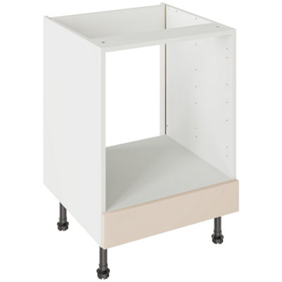 Kitchen Kit Oven Housing Base Unit 600mm W/ J-Pull Cabinet DoorSuper Gloss Cashmere from B&Q