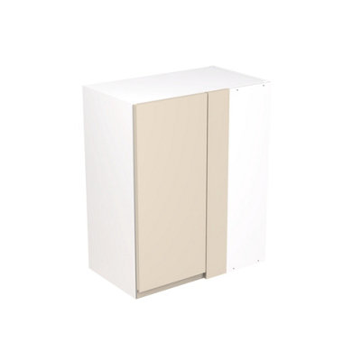 Kitchen Kit Wall Unit Blind Corner 600mm W/ J-Pull Cabinet DoorSuper Gloss Cashmere from B&Q