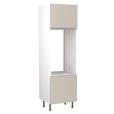 Kitchen Kit J-Pull Gloss Double Oven Housing 600mm Light Grey FIRA Gold Certified - Image 3