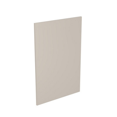 Kitchen Kit Base End Panel 600mm J-PullSuper Gloss Light Grey from B&Q