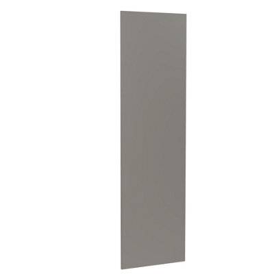 Kitchen Kit Larder Panel 2400mm J-PullSuper Gloss Dust Grey from B&Q