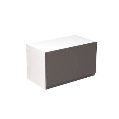 Kitchen Kit Bridging Wall Unit 600mm J-PullSuper Gloss Graphite from B&Q