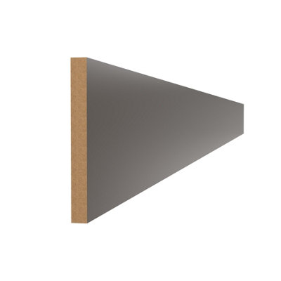 Kitchen Kit Plinth 2745mm J-PullSuper Gloss Graphite from B&Q