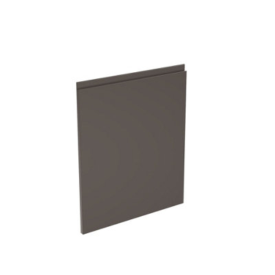 Kitchen Kit Appliance Door 596mm J-PullSuper Gloss Graphite from B&Q