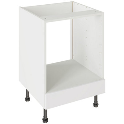 Kitchen Kit Oven Housing Base Unit 600mm W/ J-Pull Cabinet DoorUltra Matt White from B&Q