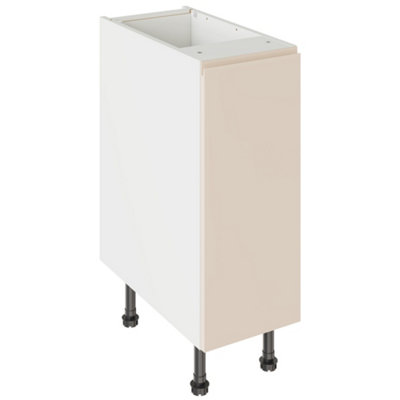 Kitchen Kit Base Unit 300mm W/ J-Pull Cabinet DoorUltra Matt Cashmere from B&Q