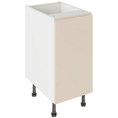 Kitchen Kit Base Unit 400Mm W/ J-Pull Cabinet Door - Ultra Matt Cashmere