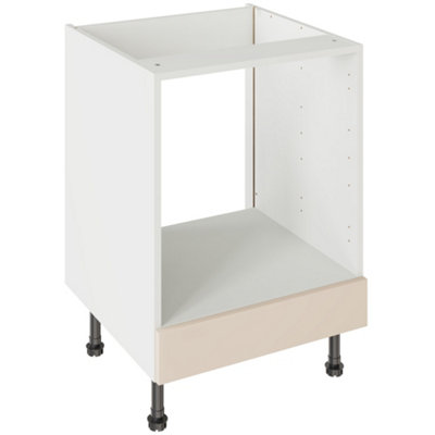 Kitchen Kit Oven Housing Base Unit 600mm W/ J-Pull Cabinet DoorUltra Matt Cashmere from B&Q