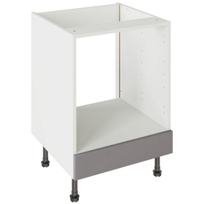 Kitchen Kit Oven Housing Base Unit 600mm W/ J-Pull Cabinet DoorUltra Matt Dust Grey from B&Q