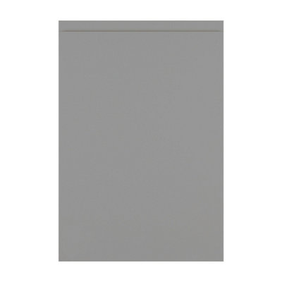 Kitchen Kit J-Pull Sample Kitchen Unit Cabinet Door 396mmUltra Matt Dust Grey from B&Q