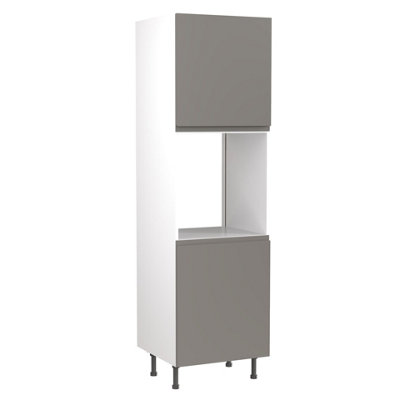 Kitchen Kit Single Oven Tall Housing Unit 600mm W/ J-Pull Cabinet DoorUltra Matt Dust Grey from B&Q