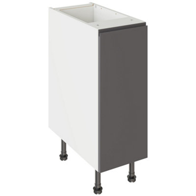 Kitchen Kit Base Unit 300mm W/ J-Pull Cabinet DoorUltra Matt Graphite from B&Q