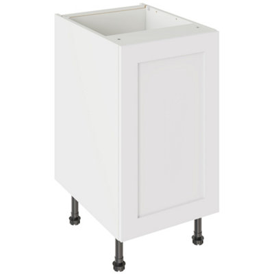 Kitchen Kit Base Unit 450mm W/ Shaker Cabinet DoorUltra Matt White from B&Q