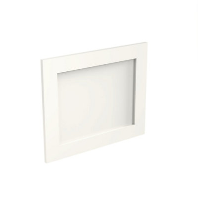 Kitchen Kit Appliance Door 490mm ShakerUltra Matt White from B&Q