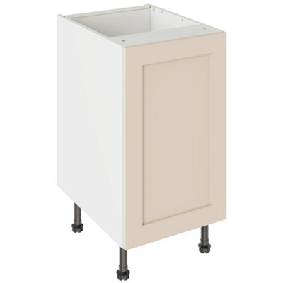 Kitchen Kit Base Unit 450mm W/ Shaker Cabinet DoorUltra Matt Cashmere from B&Q