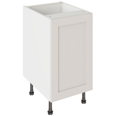 Kitchen Kit Base Unit 450Mm W/ Shaker Cabinet Door - Ultra Matt Light/Grey