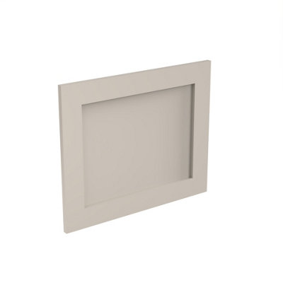 Kitchen Kit Appliance Door 490mm ShakerUltra Matt Light Grey from B&Q