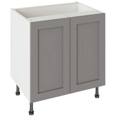 Kitchen Kit Base Unit 800Mm W/ Shaker Cabinet Door - Ultra Matt Dust Grey