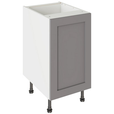 Kitchen Kit Base Unit 450mm W/ Shaker Cabinet DoorUltra Matt Dust Grey from B&Q