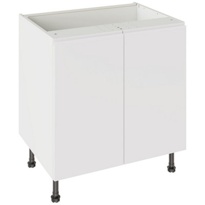 Kitchen Kit Base Unit 800Mm W/ J-Pull Cabinet Door - Super Gloss White