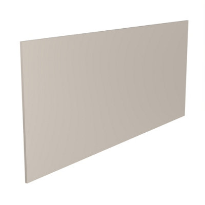 Kitchen Kit Breakfast Bar Back Panel 2100mm J-PullSuper Gloss Light Grey from B&Q