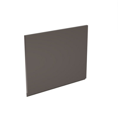 Kitchen Kit Appliance Door 490mm J-PullSuper Gloss Graphite from B&Q